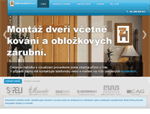 Tablet Screenshot of dekoracedveri.cz